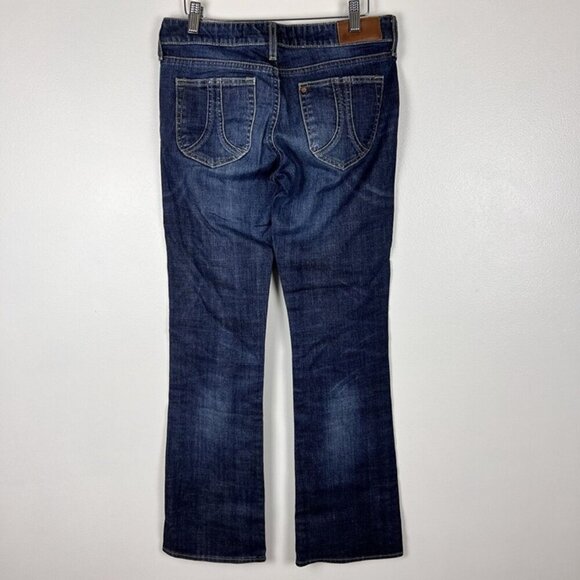 Women’s Star Low Rise Bootcut Blue Jeans 28 x‎ 32 Y2K Grunge 90s - Picture 4 of 9